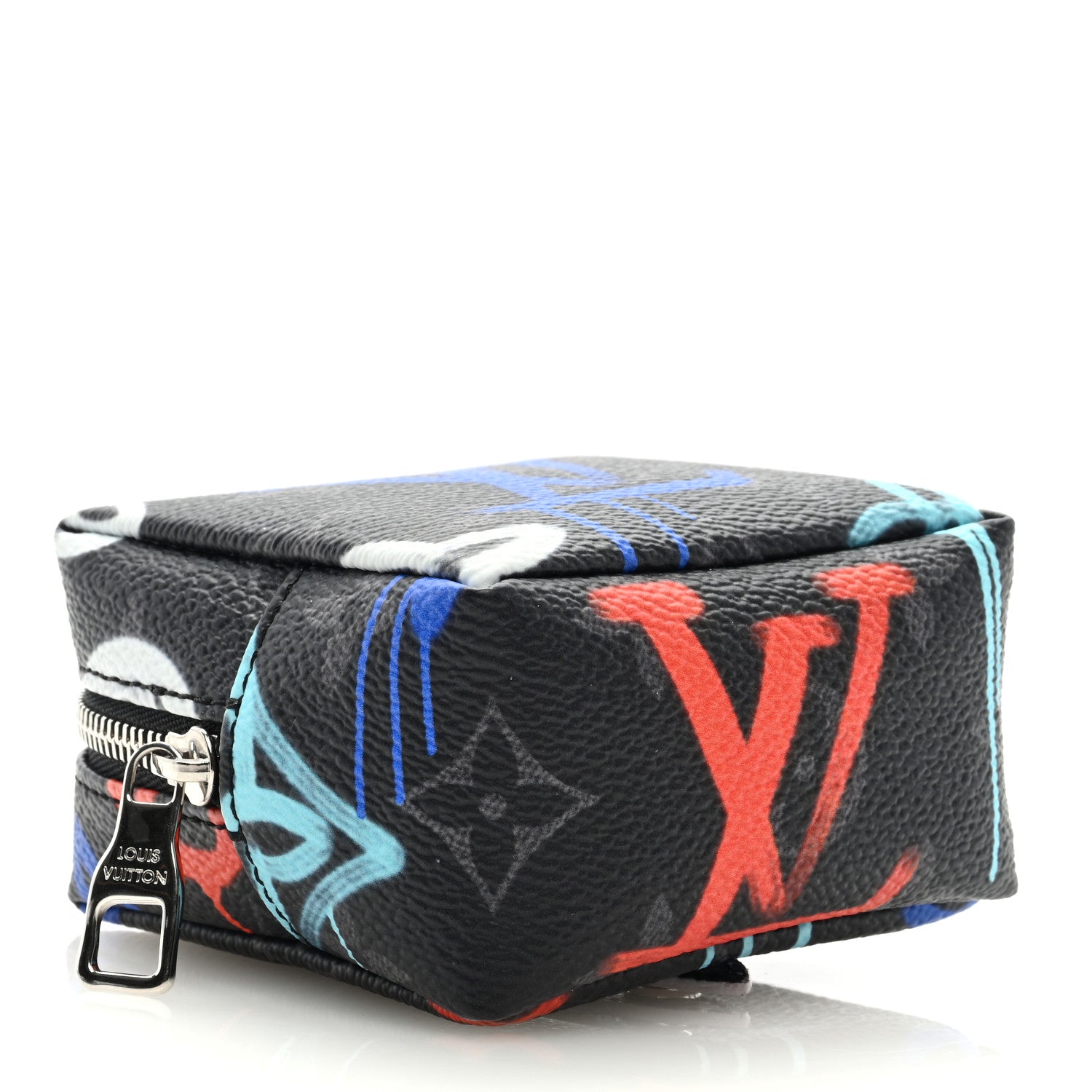 Louis Vuitton Monogram Eclipse LV Graffiti Squared Pouch Bag Charm Multicolor 4 of 6