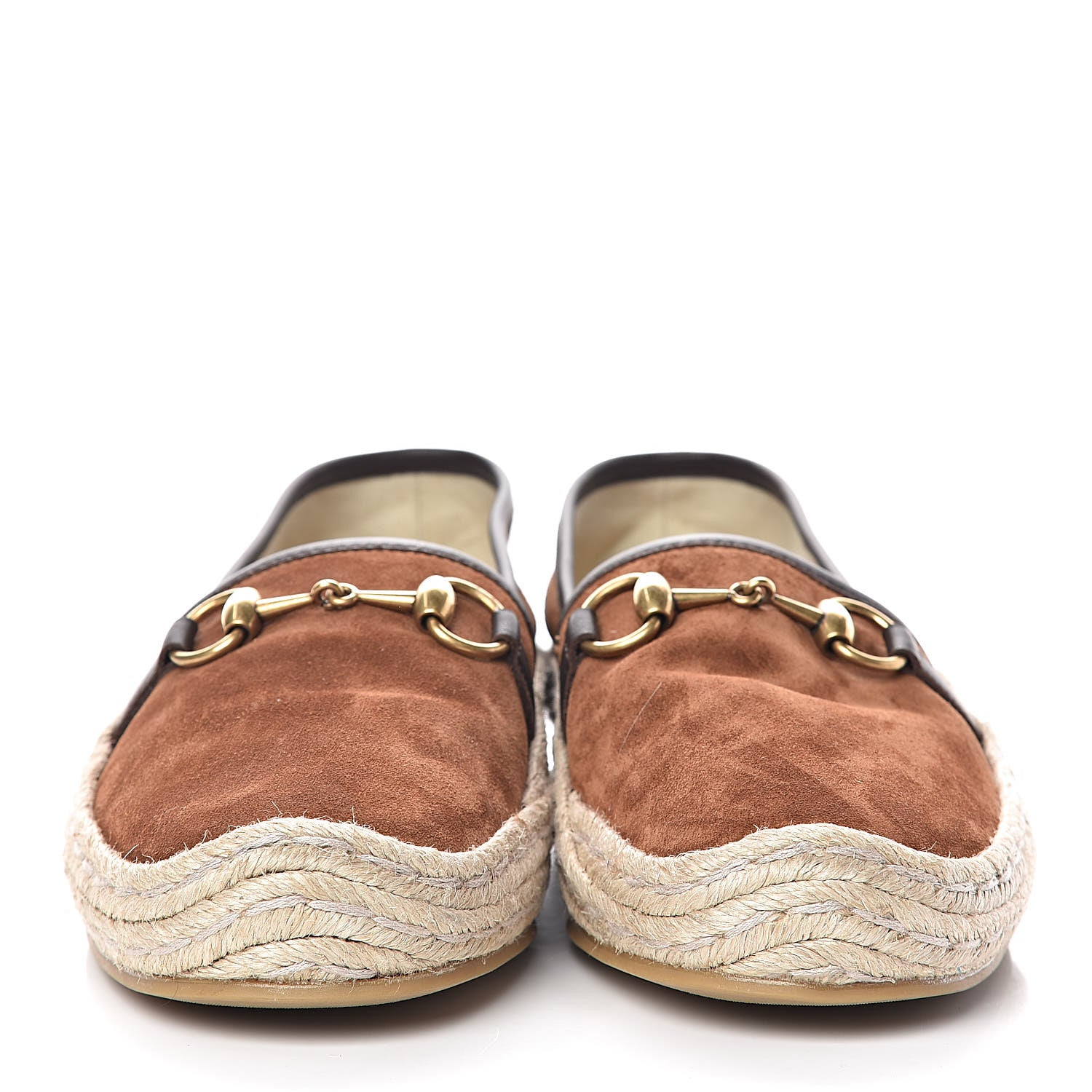 Gucci Suede Mens Horsebit Espadrilles 6 Cocoa 2 of 11