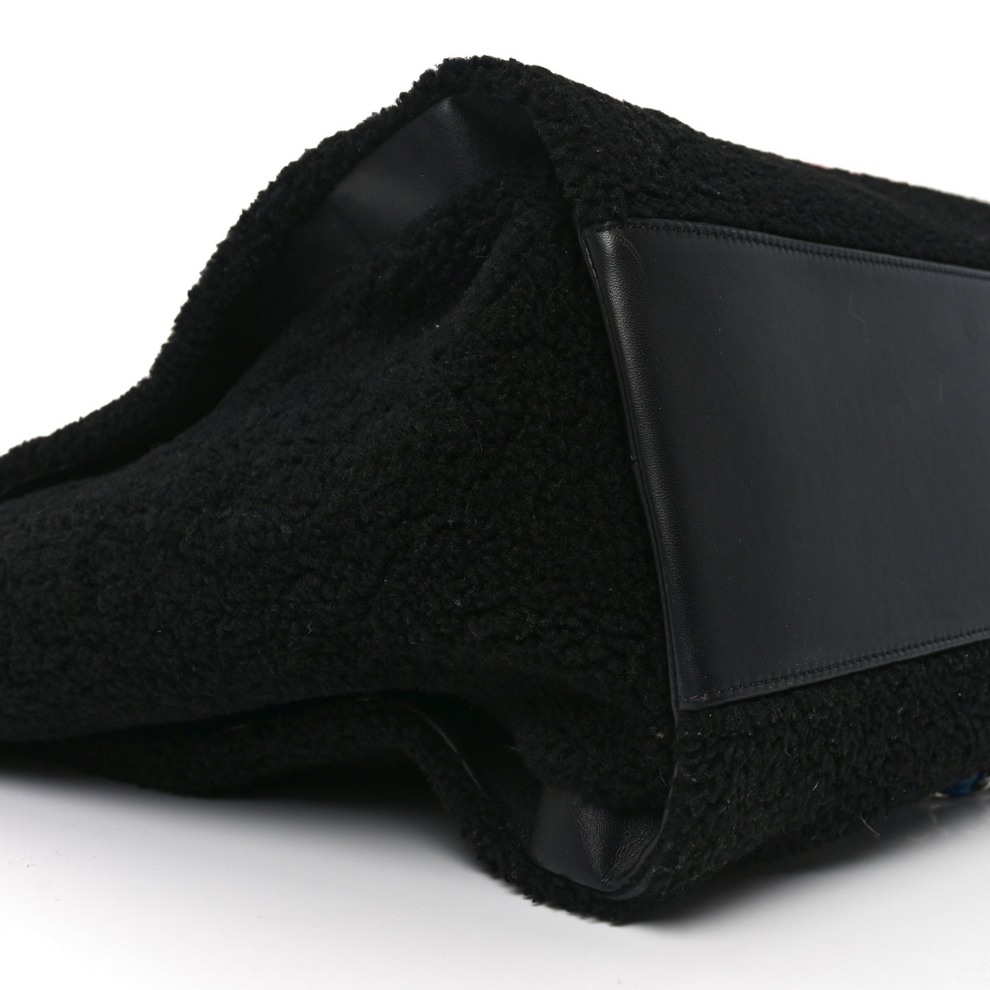 Shearling Large Deauville Tote Black