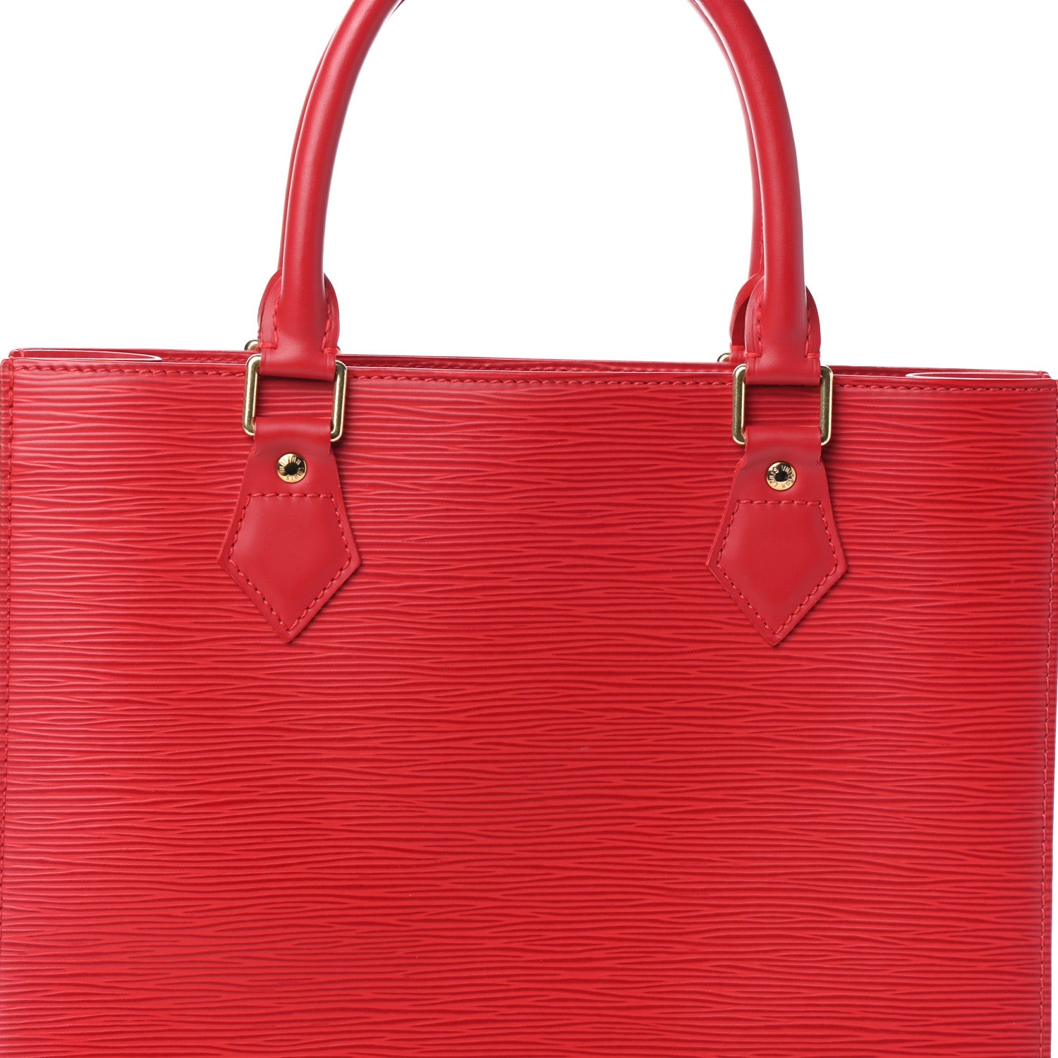 Louis Vuitton Epi Sac Plat PM Castillan Red 7 of 9