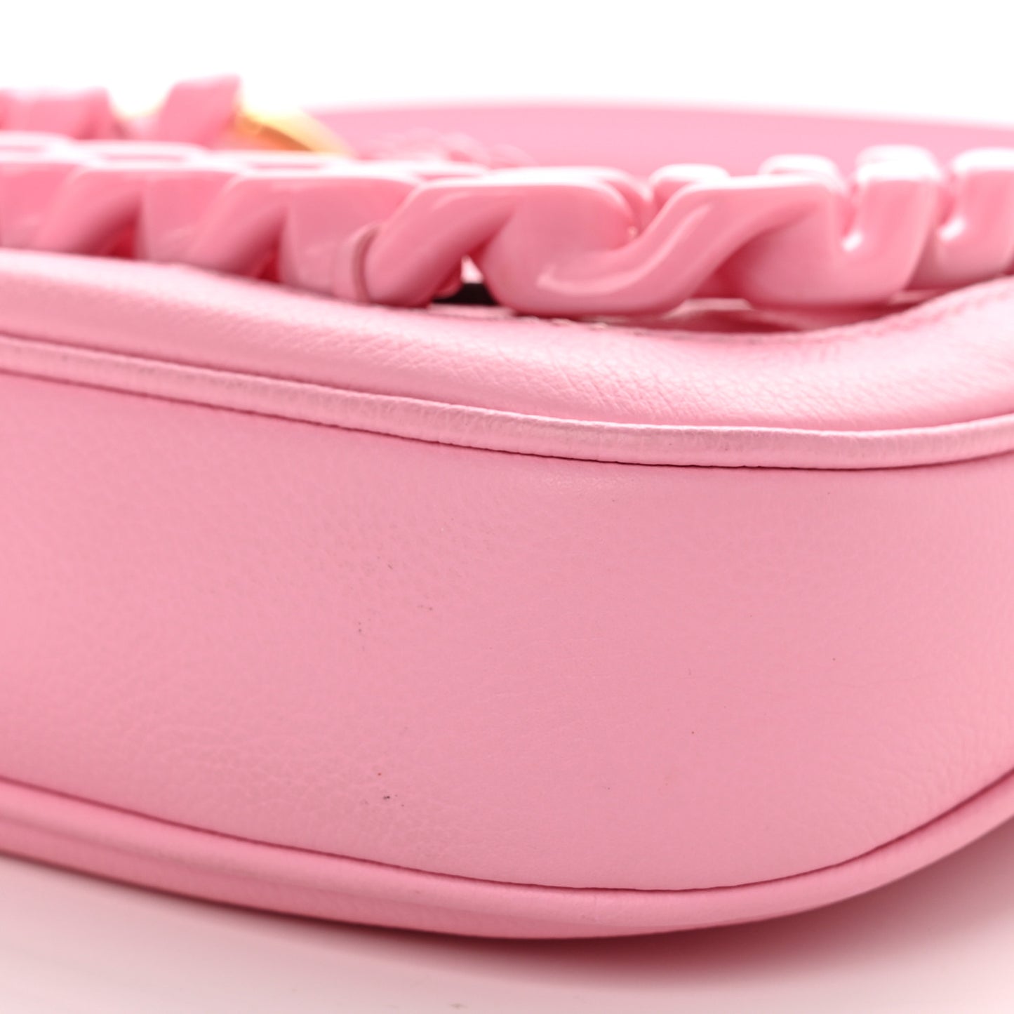 Calfskin La Medusa Mini Chain Hobo Bag Baby Pink