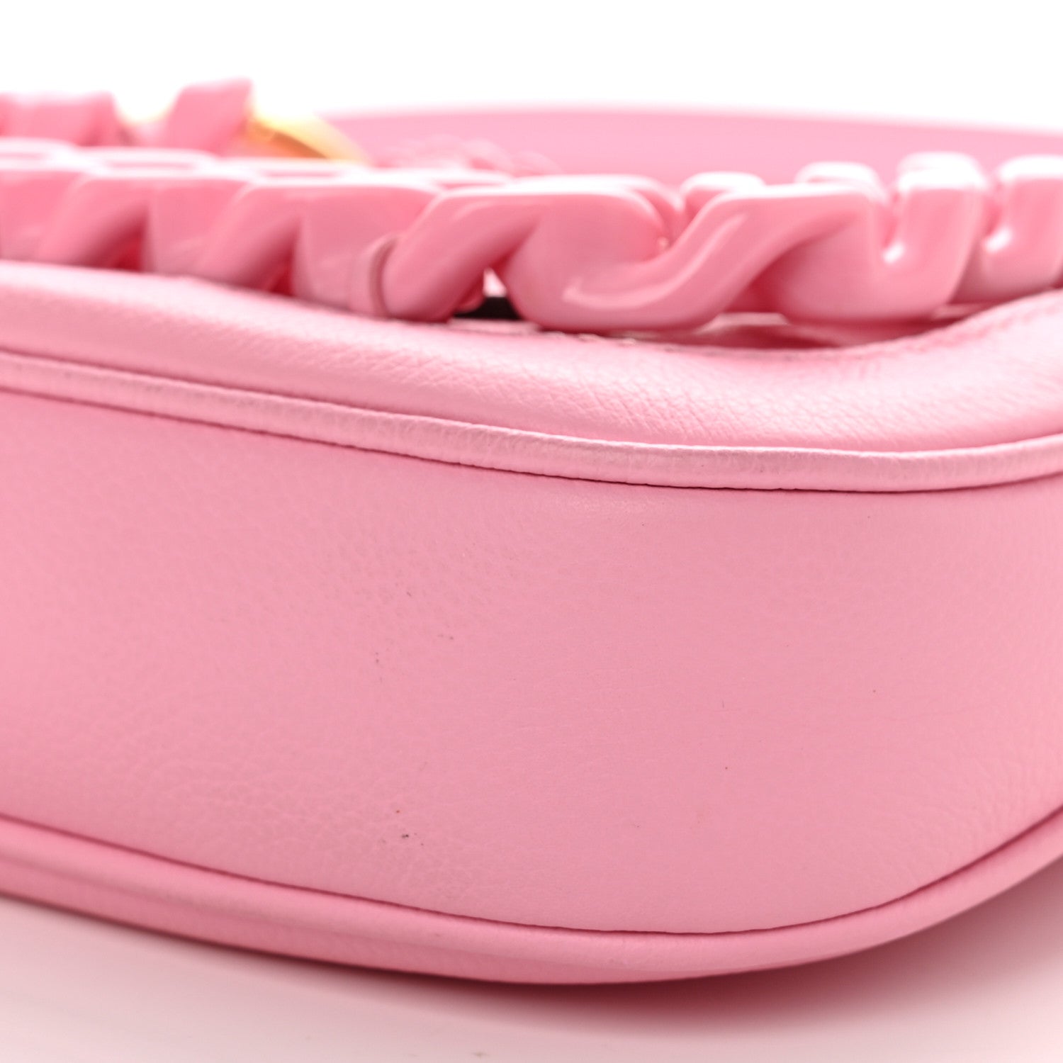 Versace Calfskin La Medusa Mini Chain Hobo Bag Baby Pink 10 of 11
