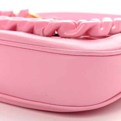 Versace Calfskin La Medusa Mini Chain Hobo Bag Baby Pink 10 of 11