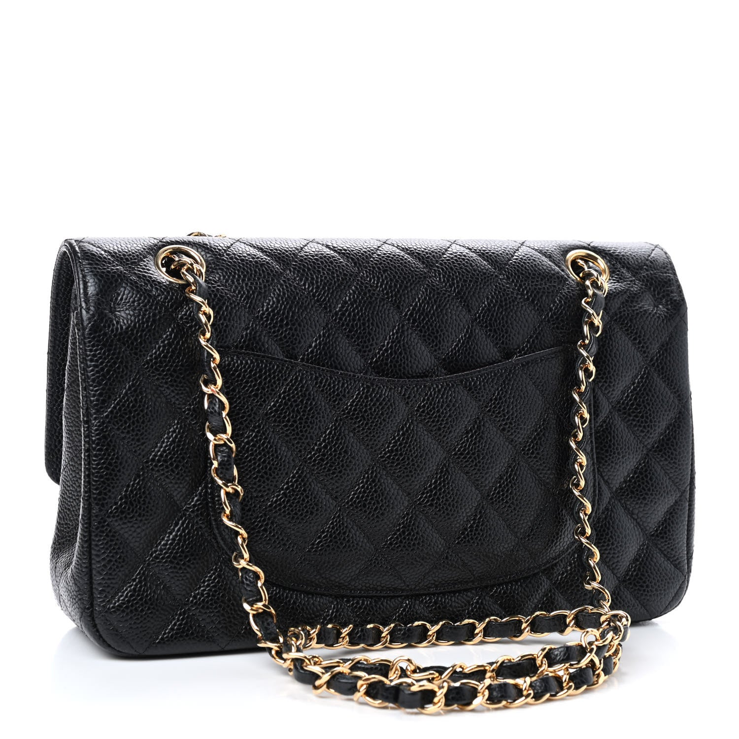 Chanel Caviar Quilted Medium Double Flap Black 3 of 9