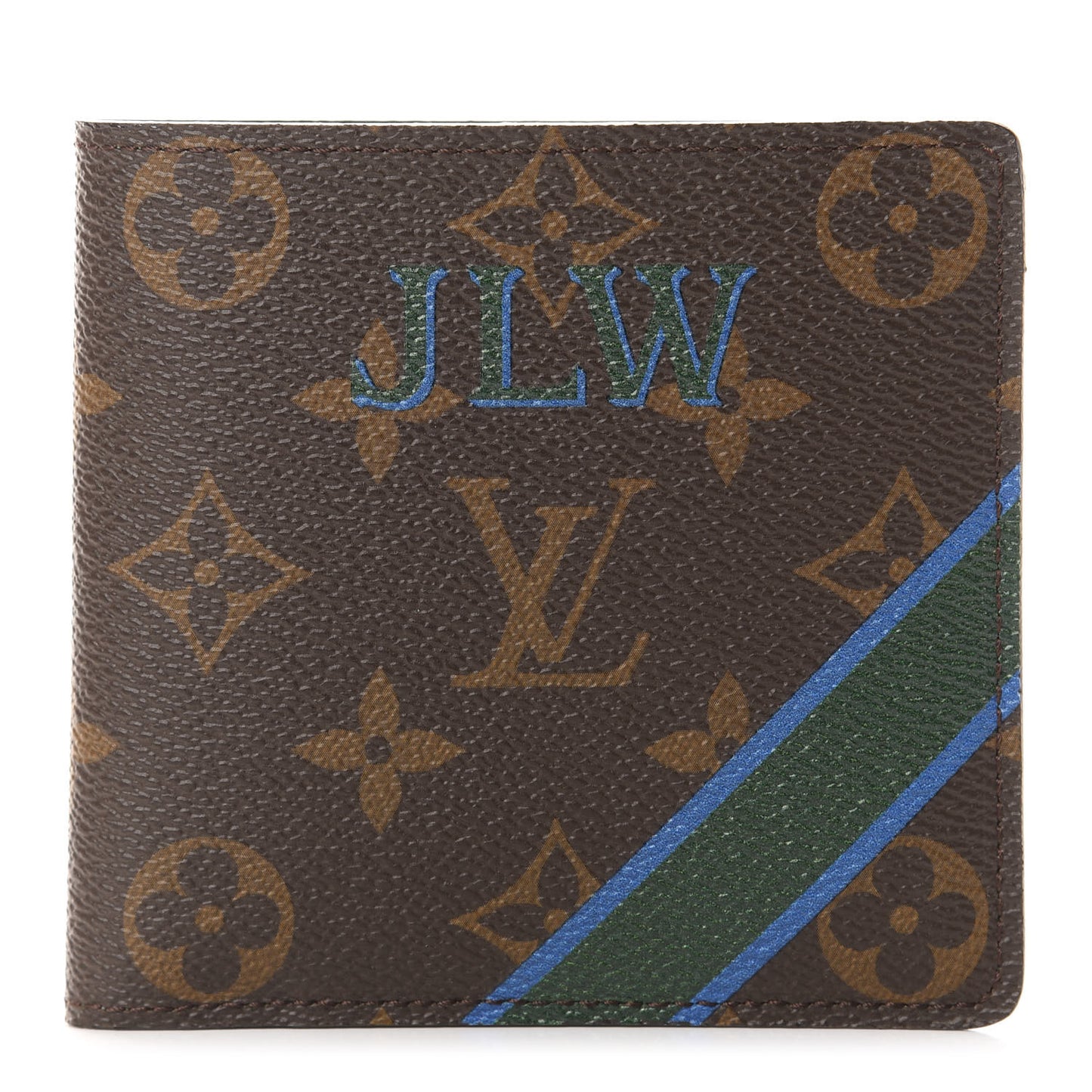 Monogram My LV Heritage Marco Wallet Vert Anglais Bleu Clair