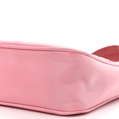 Prada Tessuto Nylon Saffiano Mini Re-Edition 2000 Bag Rosa 11 of 12
