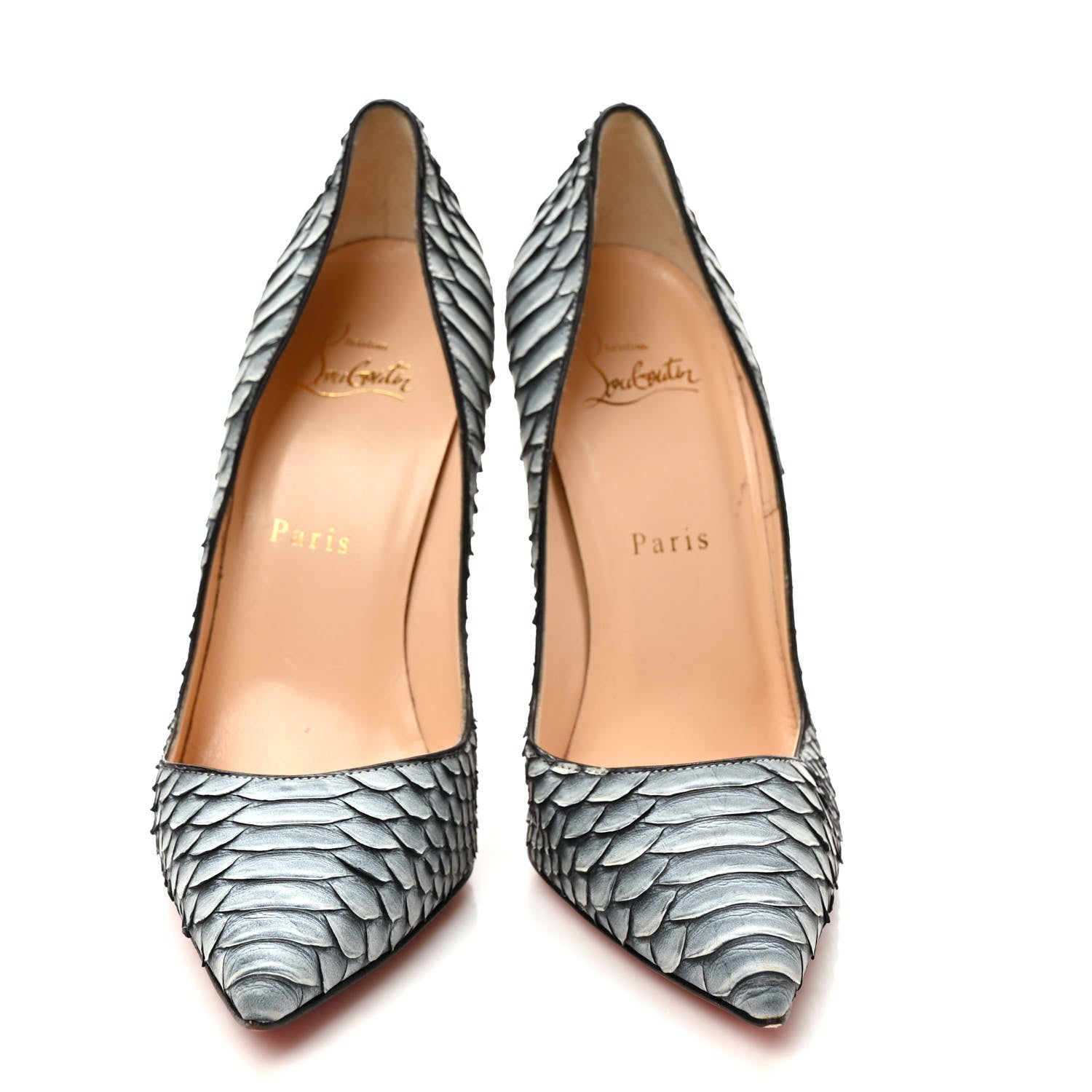 Christian Louboutin Python Frozen So Kate 120 Pumps 37.5 Black White 2 of 7