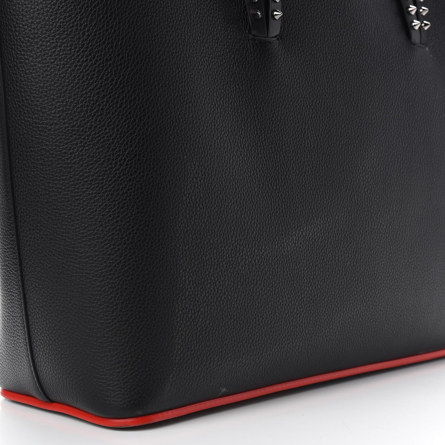 Christian Louboutin Calfskin Spikes East West Cabata Tote Black 8 of 10