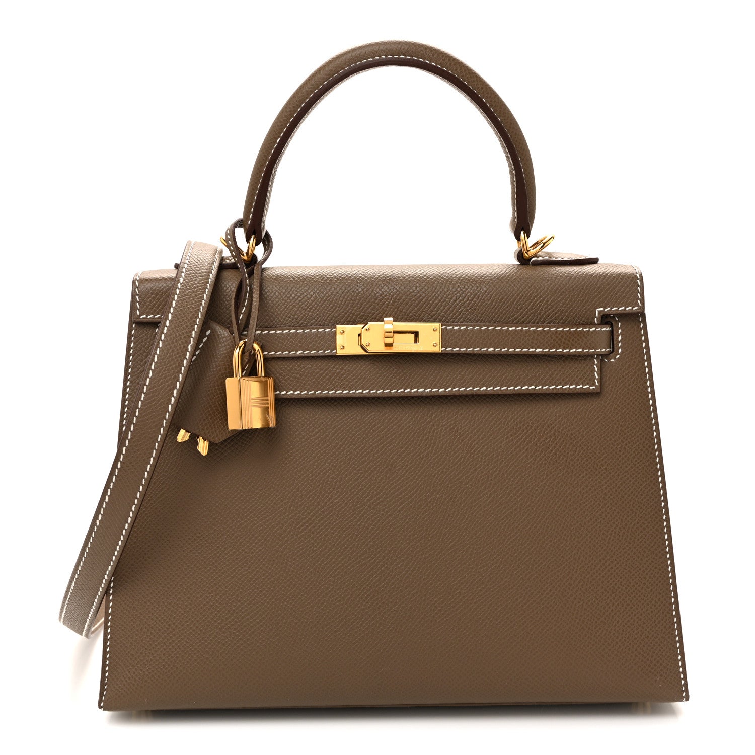 Hermes Epsom Kelly Sellier 25 Etoupe 1 of 13