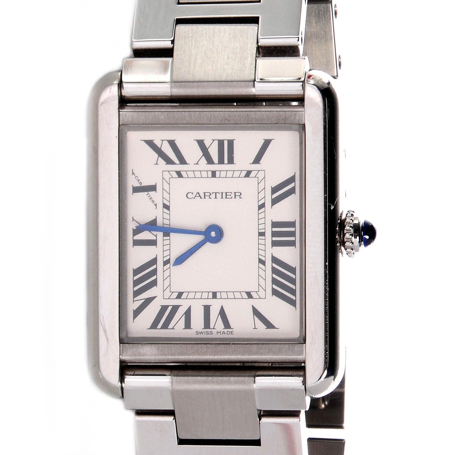 Cartier Stainless Steel 24mm Tank Solo Quartz Watch 1 of 8
