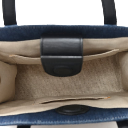 Gucci Denim Embroidered Tiger Tote Blue Multicolor 5 of 12