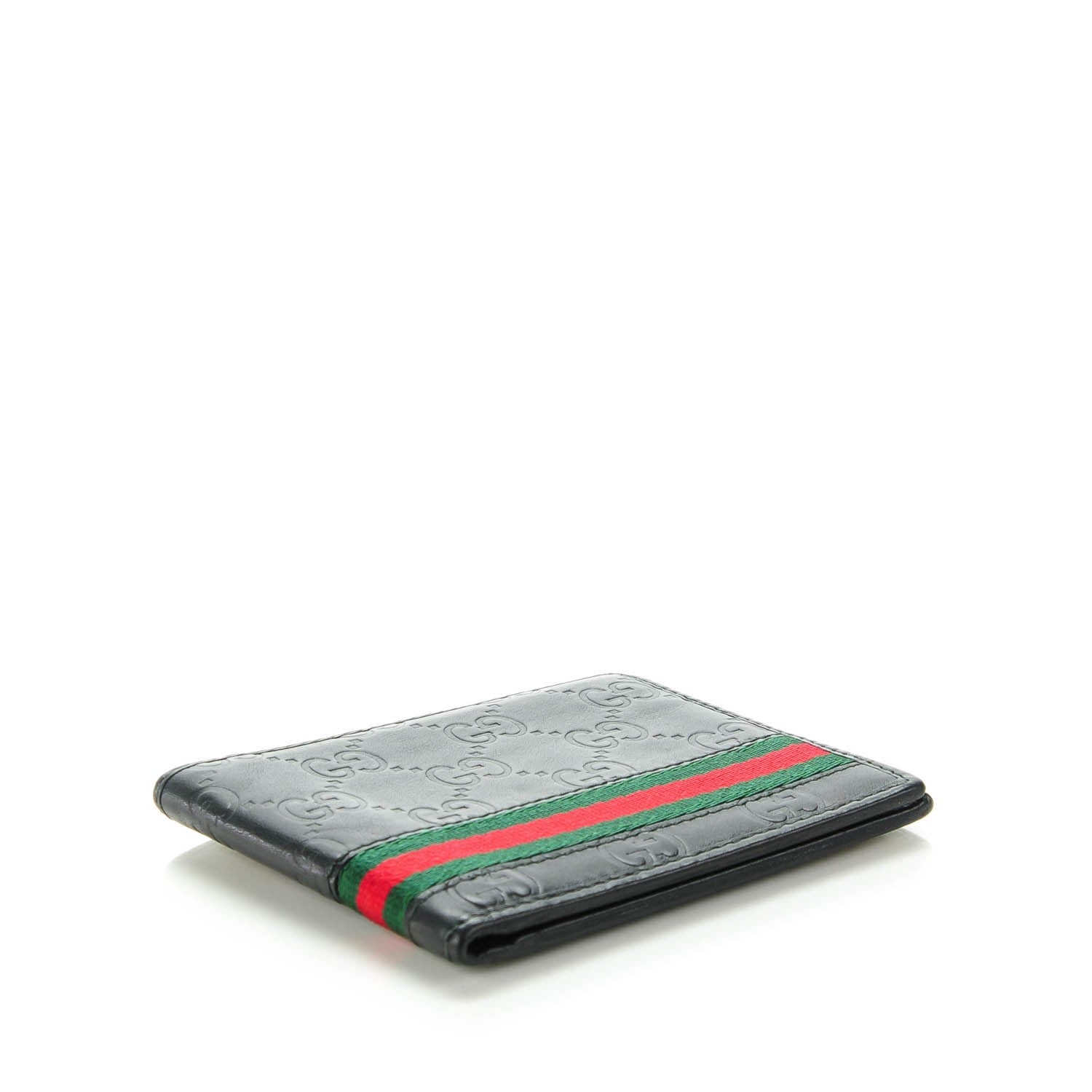 Gucci Guccissima Web Bi-Fold Wallet Black 4 of 7