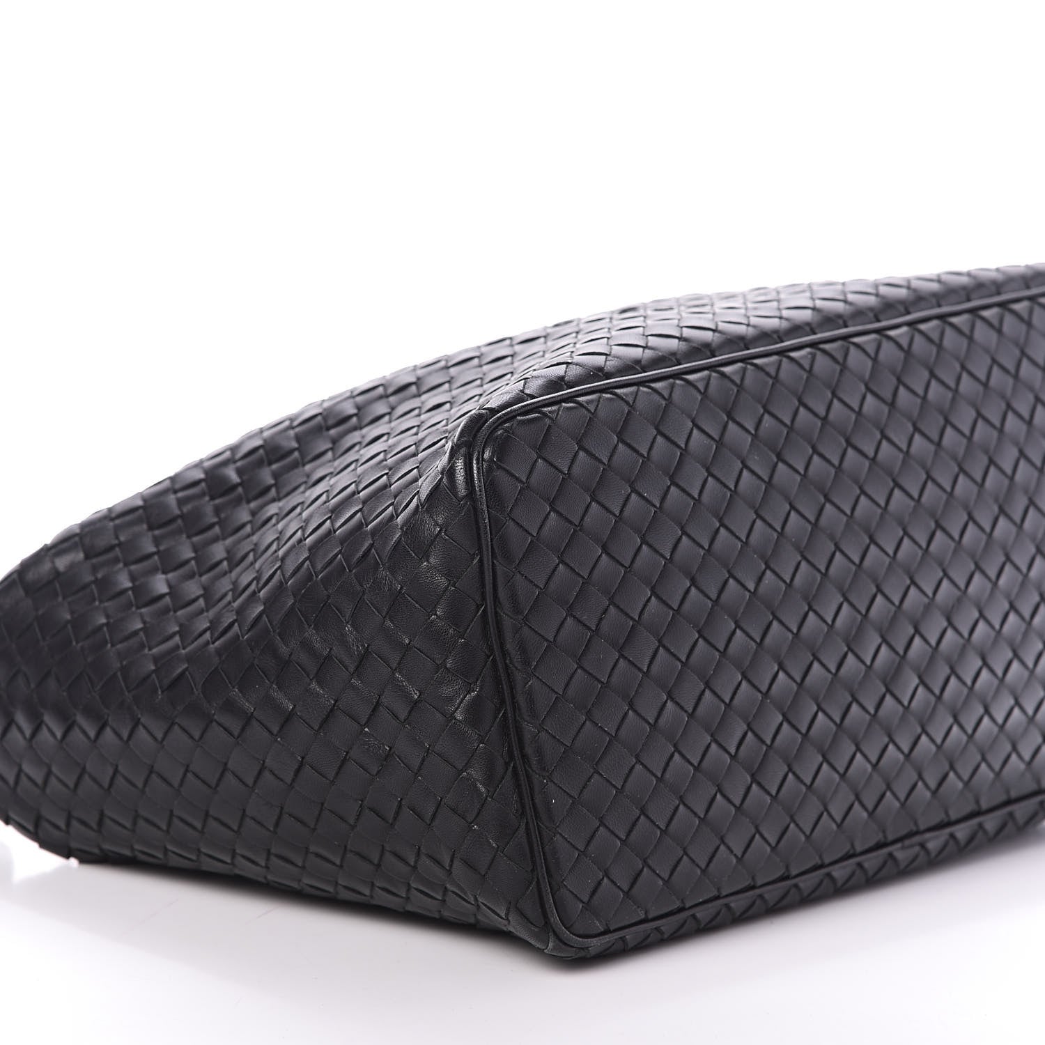 Bottega Veneta Nappa Intrecciato Shoulder Bag Black 6 of 8
