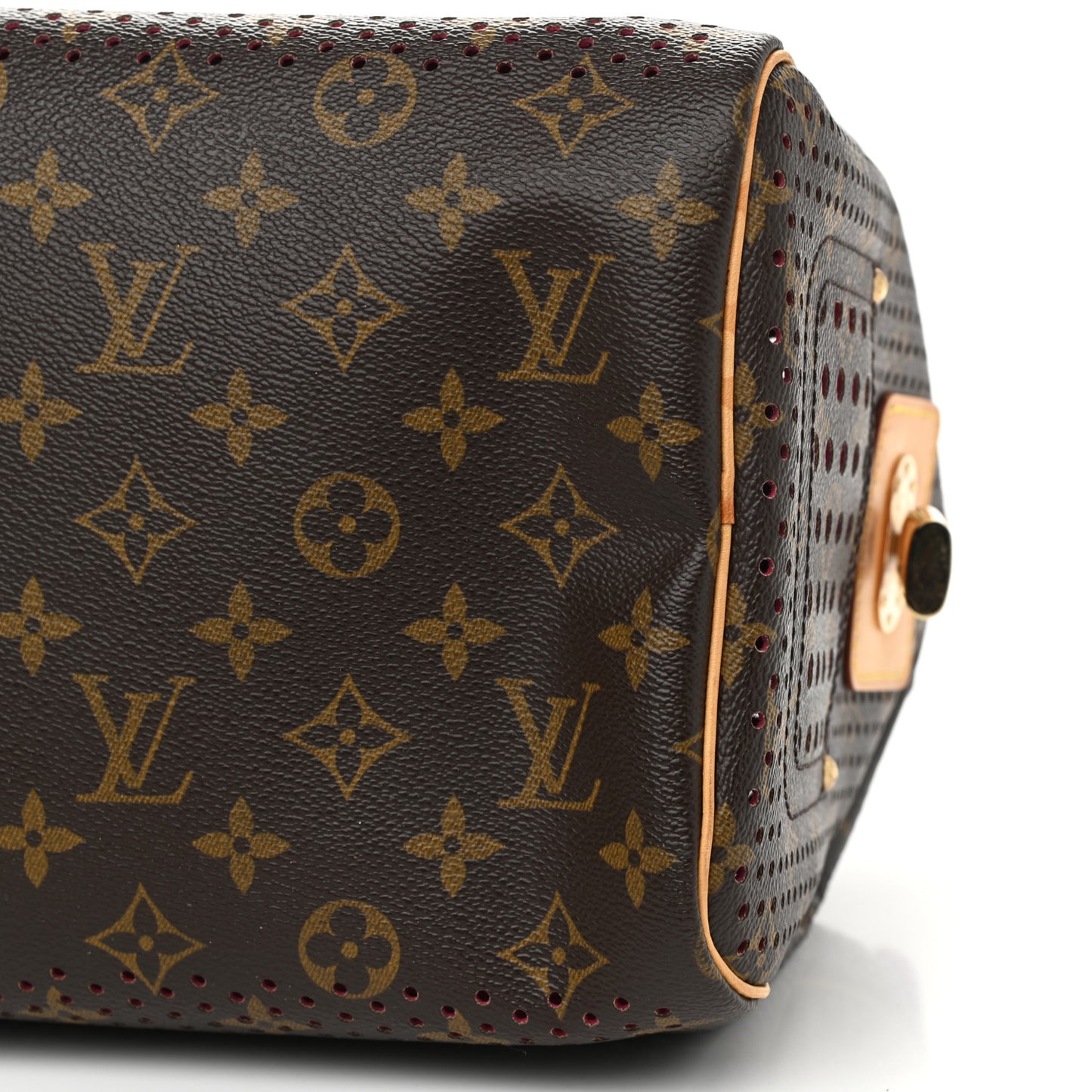 Monogram Perforated Speedy 30 Fuchsia