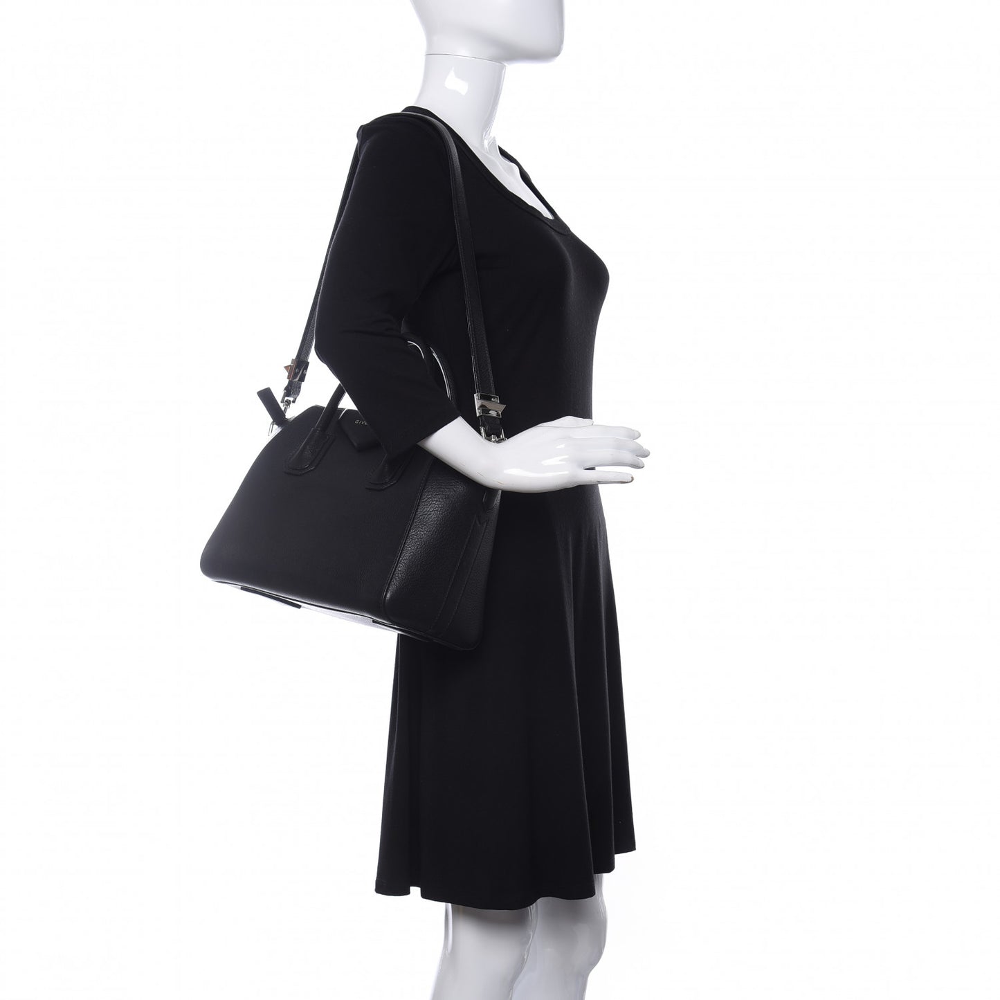 Sugar Goatskin Small Antigona Black