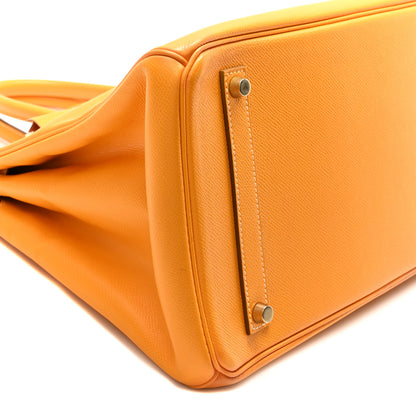Hermes Epsom Candy Birkin 35 Jaune D'Or Feu 9 of 10