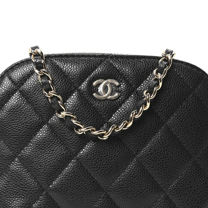 Chanel Caviar Quilted Classic Clutch With Chain Black 8 of 11