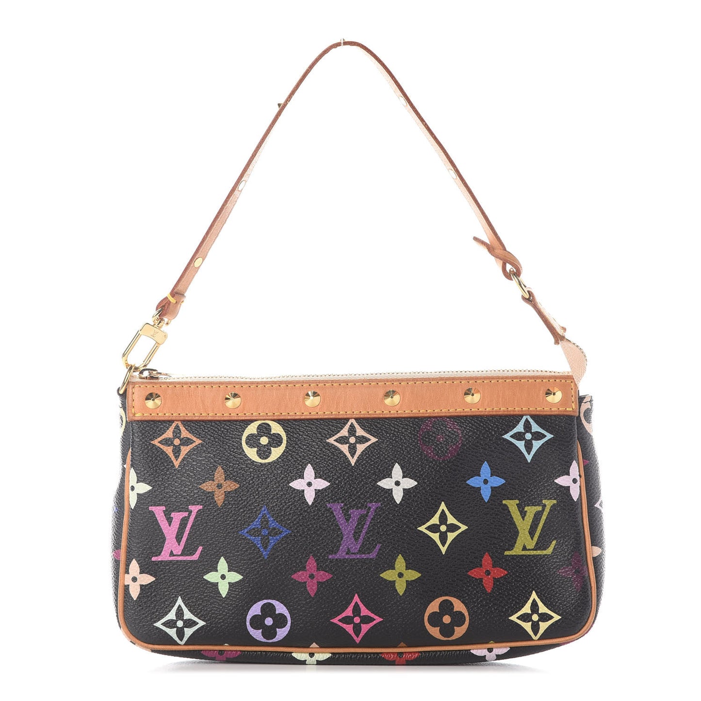 Monogram Multicolor Pochette Accessories Black