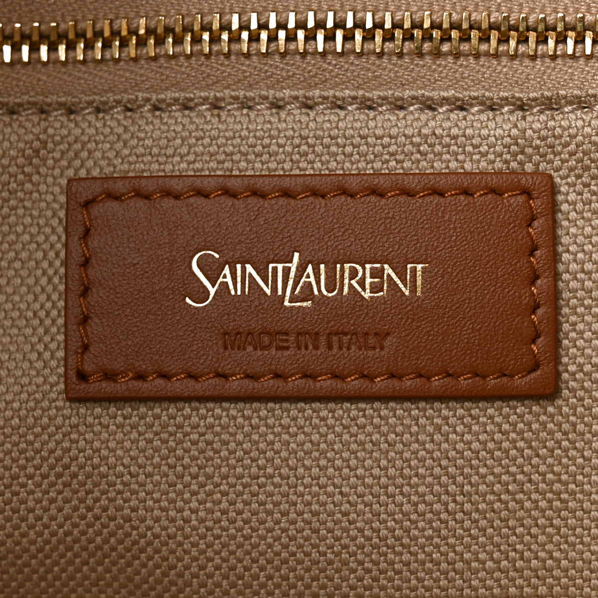 Canvas Calfskin Y Tote Desert Dust Brick