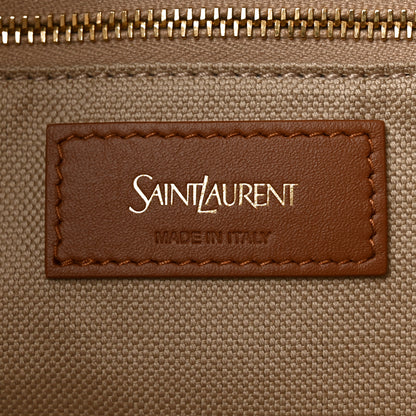 Saint Laurent Canvas Calfskin Y Tote Desert Dust Brick 6 of 10