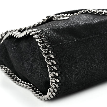 Stella McCartney Shaggy Deer Mini Falabella Fold Over Tote Black 9 of 10