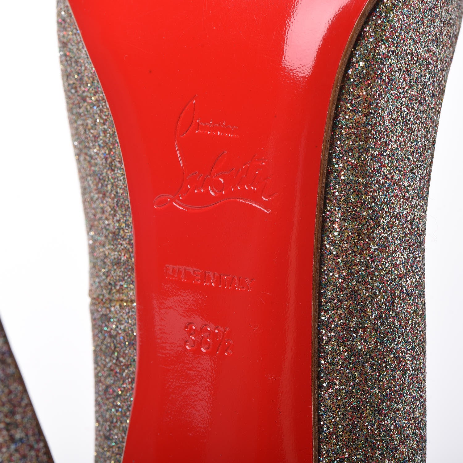 Christian Louboutin Mini Glitter Pigalle 120 Pumps 38.5 Multicolor 7 of 22