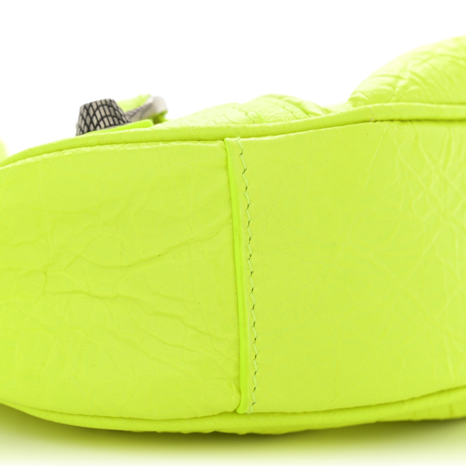 Balenciaga Agneau Arena Le Cagole Shoulder Bag XS Fluo Yellow 9 of 11