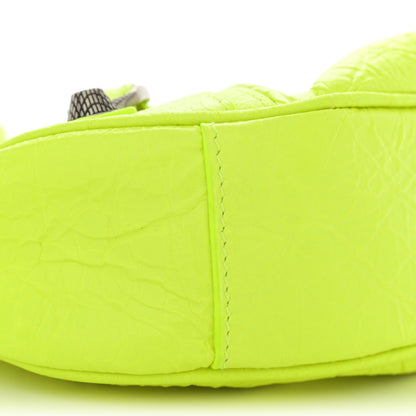 Balenciaga Agneau Arena Le Cagole Shoulder Bag XS Fluo Yellow 9 of 11