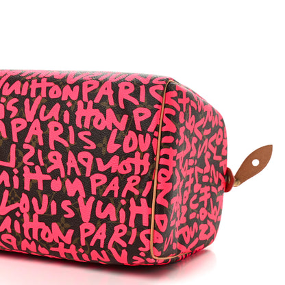 Louis Vuitton Monogram Graffiti Speedy 30 Fuchsia 7 of 10