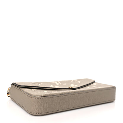 Louis Vuitton Empreinte Monogram Giant Felicie Pochette Tourterelle Creme 5 of 11