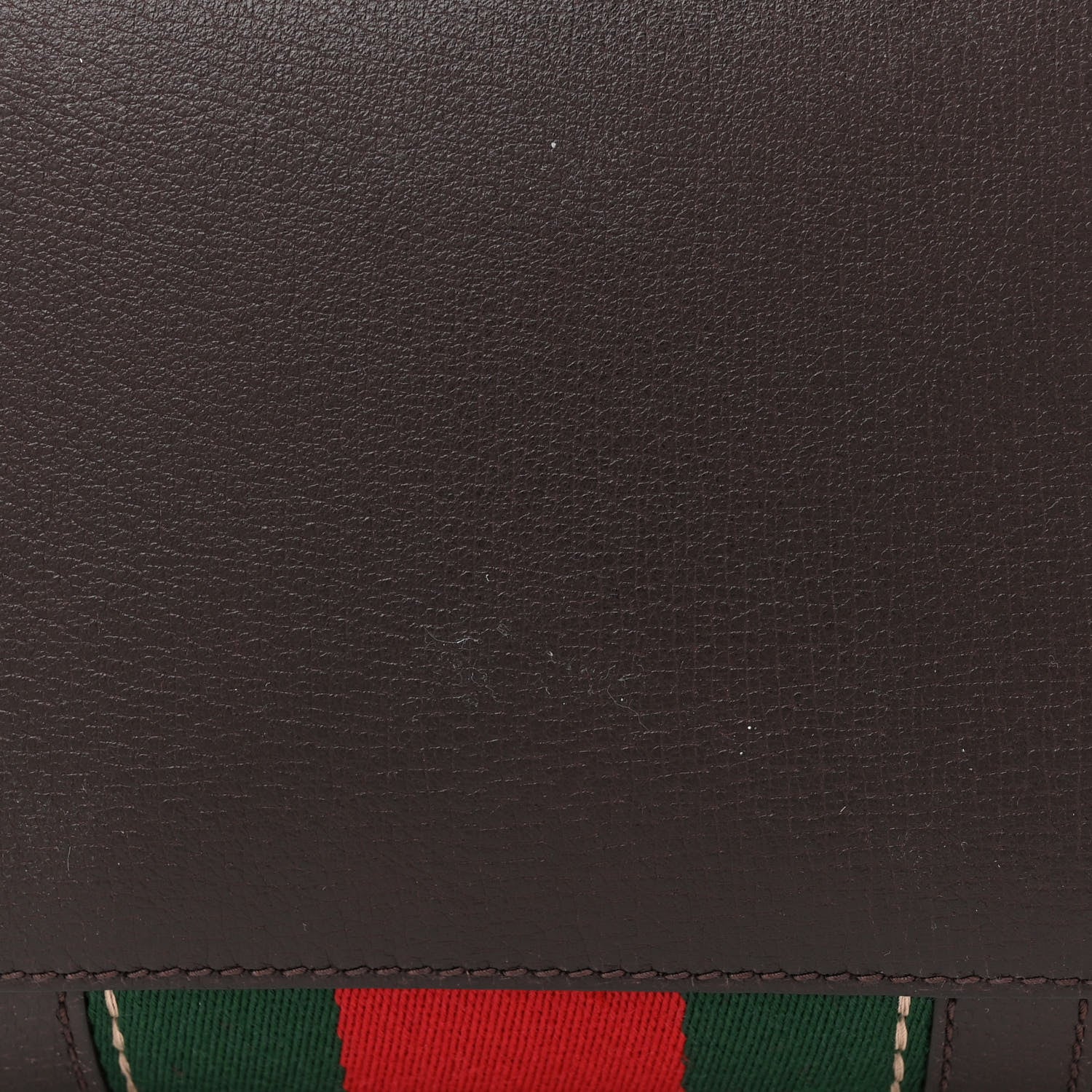 Gucci Monogram Vintage Web Medium Webby Bee Boston Dark Brown 12 of 12