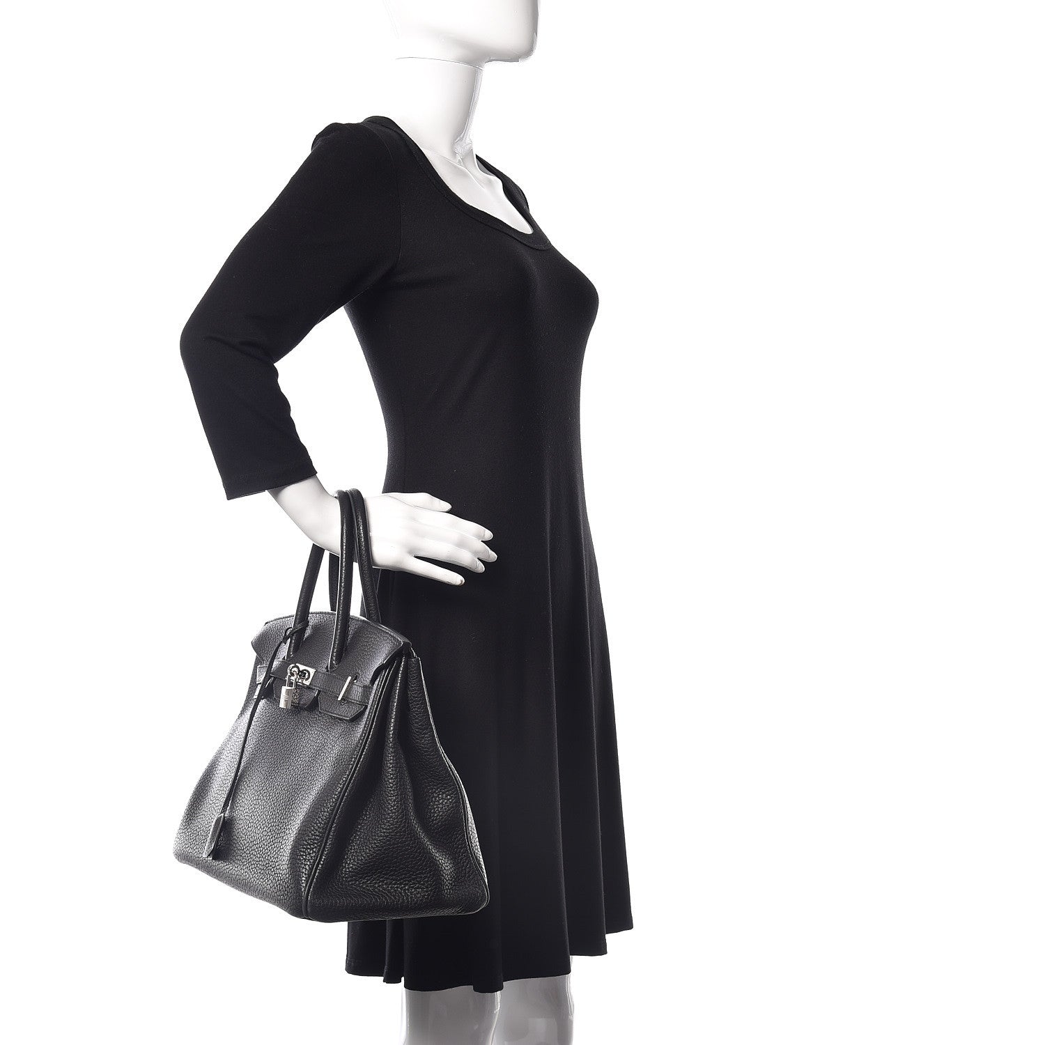 Hermes Fjord Birkin 35 Black 2 of 36