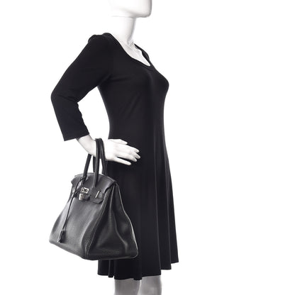 Hermes Fjord Birkin 35 Black 2 of 36