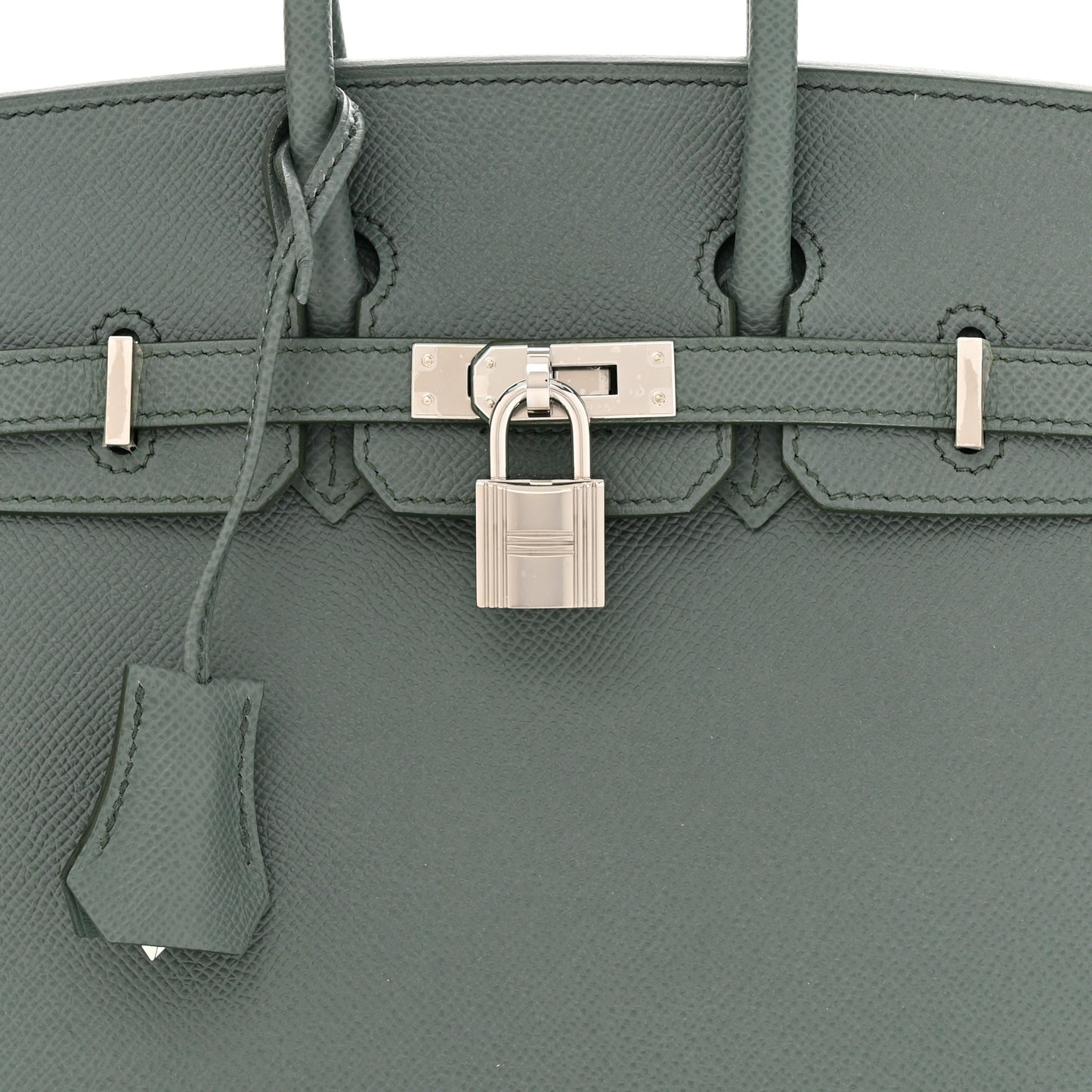 Epsom Birkin Sellier 25 Vert Amande