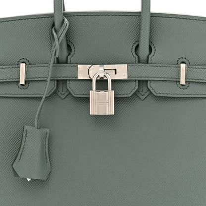 Hermes Epsom Birkin Sellier 25 Vert Amande 8 of 10