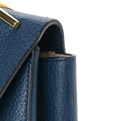 Chloe Grained Lambskin Drew Shoulder Bag Royal Navy 12 of 13