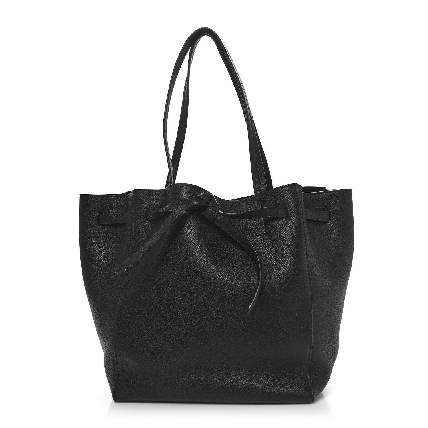Celine Soft Grained Calfskin Small Belt Cabas Phantom Black 1 of 10
