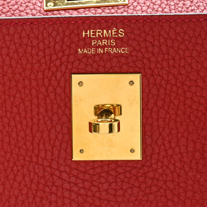 Hermes Taurillon Clemence Kelly Retourne 35 Rouge Casaque 7 of 10