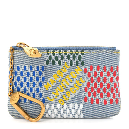 Louis Vuitton Damier Denim Key Pouch Multicolor 1 of 6