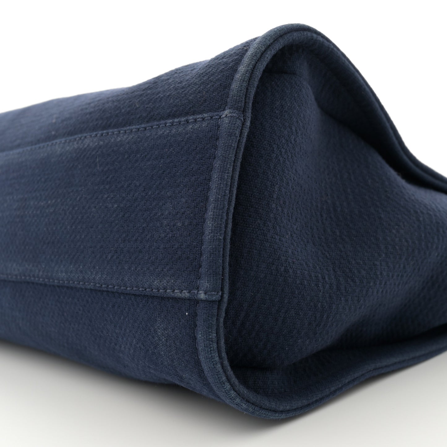 Mixed Fibers Small Deauville Tote Navy Blue