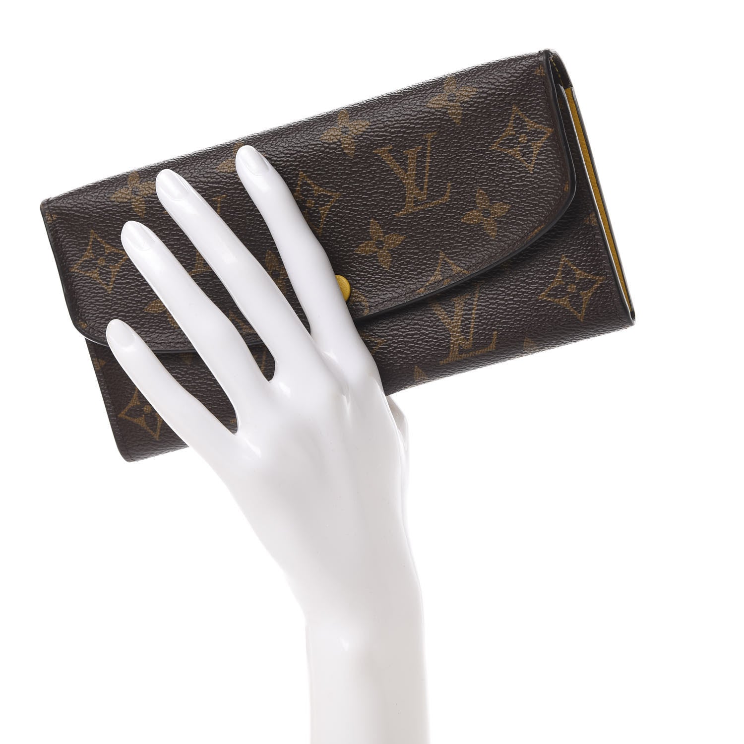Louis Vuitton Monogram Emilie Wallet Jonquille 2 of 9