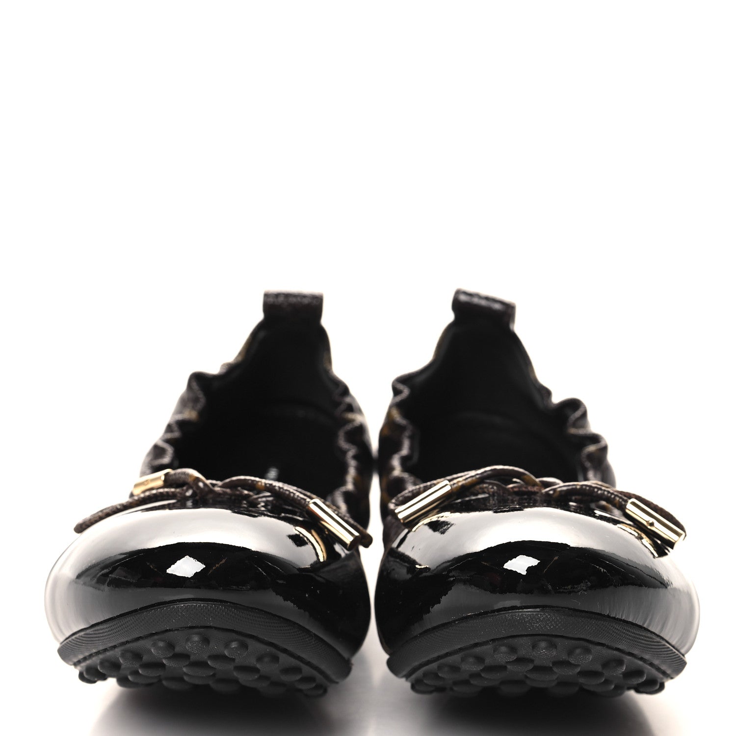 Louis Vuitton Monogram Flirty Ballerina Flats 37.5 Black 3 of 8