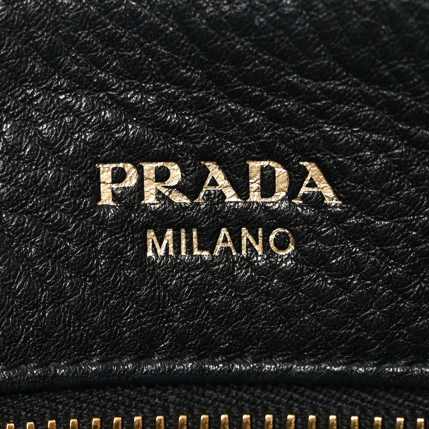 Prada Vitello Daino Small Tote Black 6 of 9
