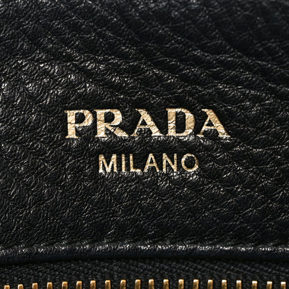 Prada Vitello Daino Small Tote Black 6 of 9