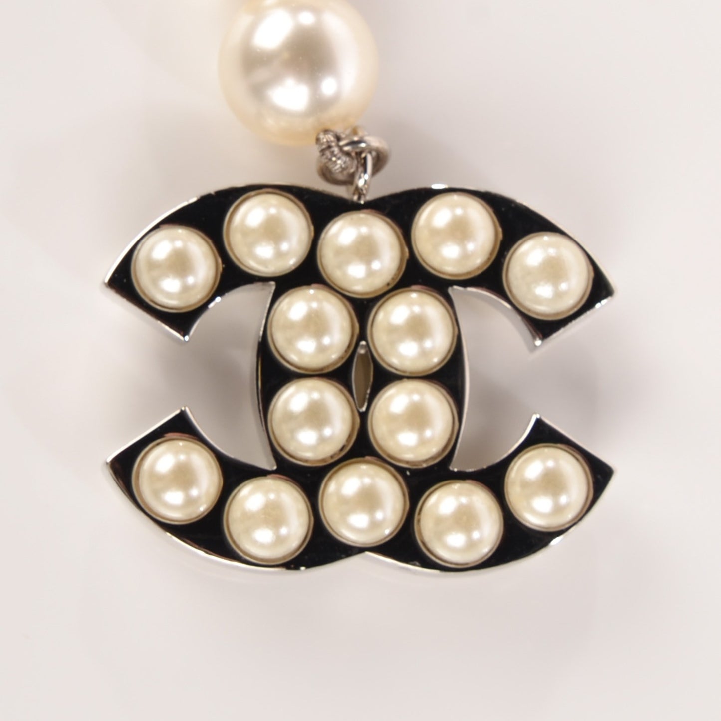 Pearl CC Double Strand Belt Silver