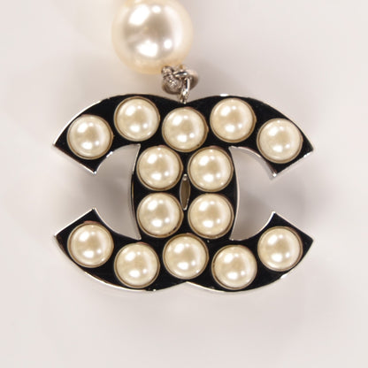 Chanel Pearl CC Double Strand Belt Silver 5 of 6
