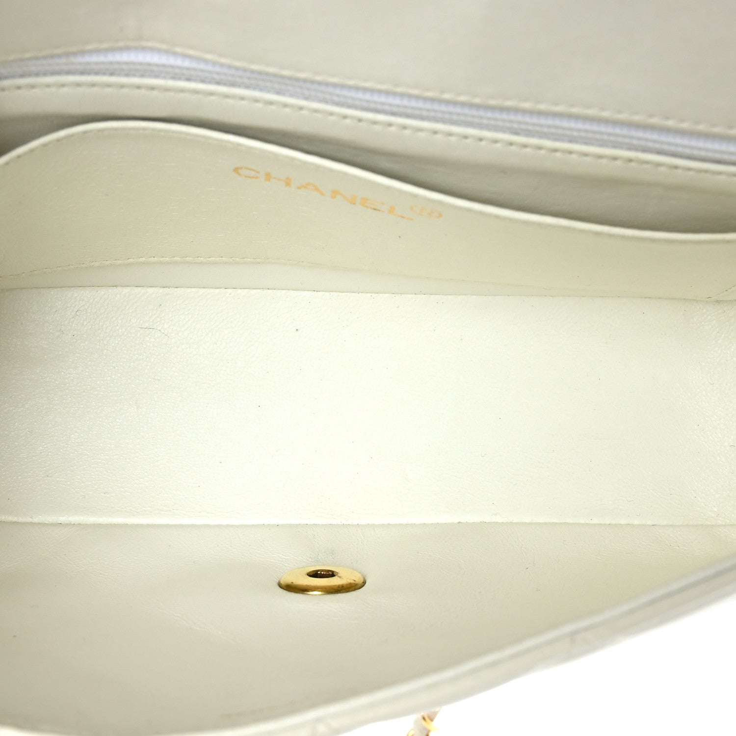 Chanel Lambskin Quilted Small Single Flap White 4 of 10
