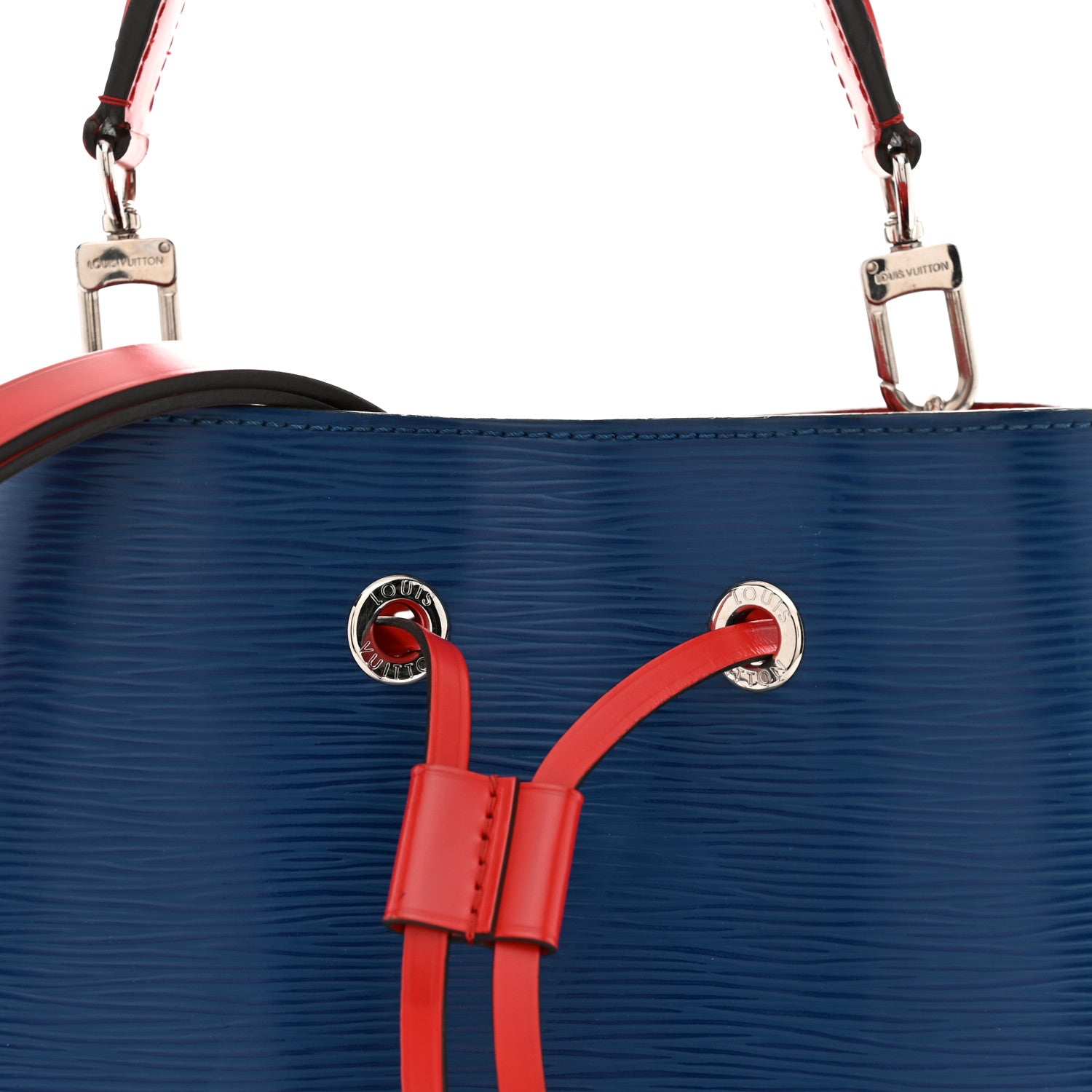 Louis Vuitton Epi Neonoe Indigo Emerald Green Coquelicot 7 of 11