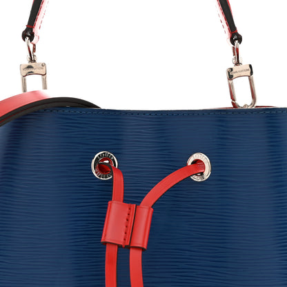 Louis Vuitton Epi Neonoe Indigo Emerald Green Coquelicot 7 of 11