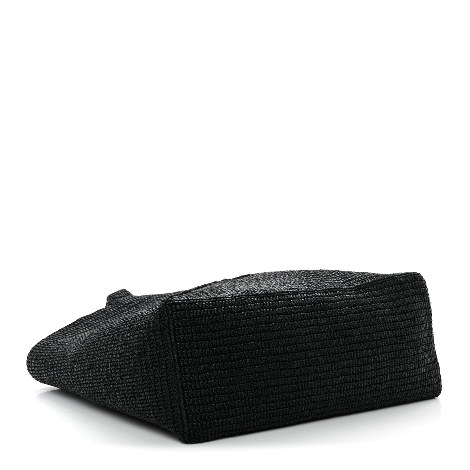 Saint Laurent Raffia Wide Tote Black 3 of 8